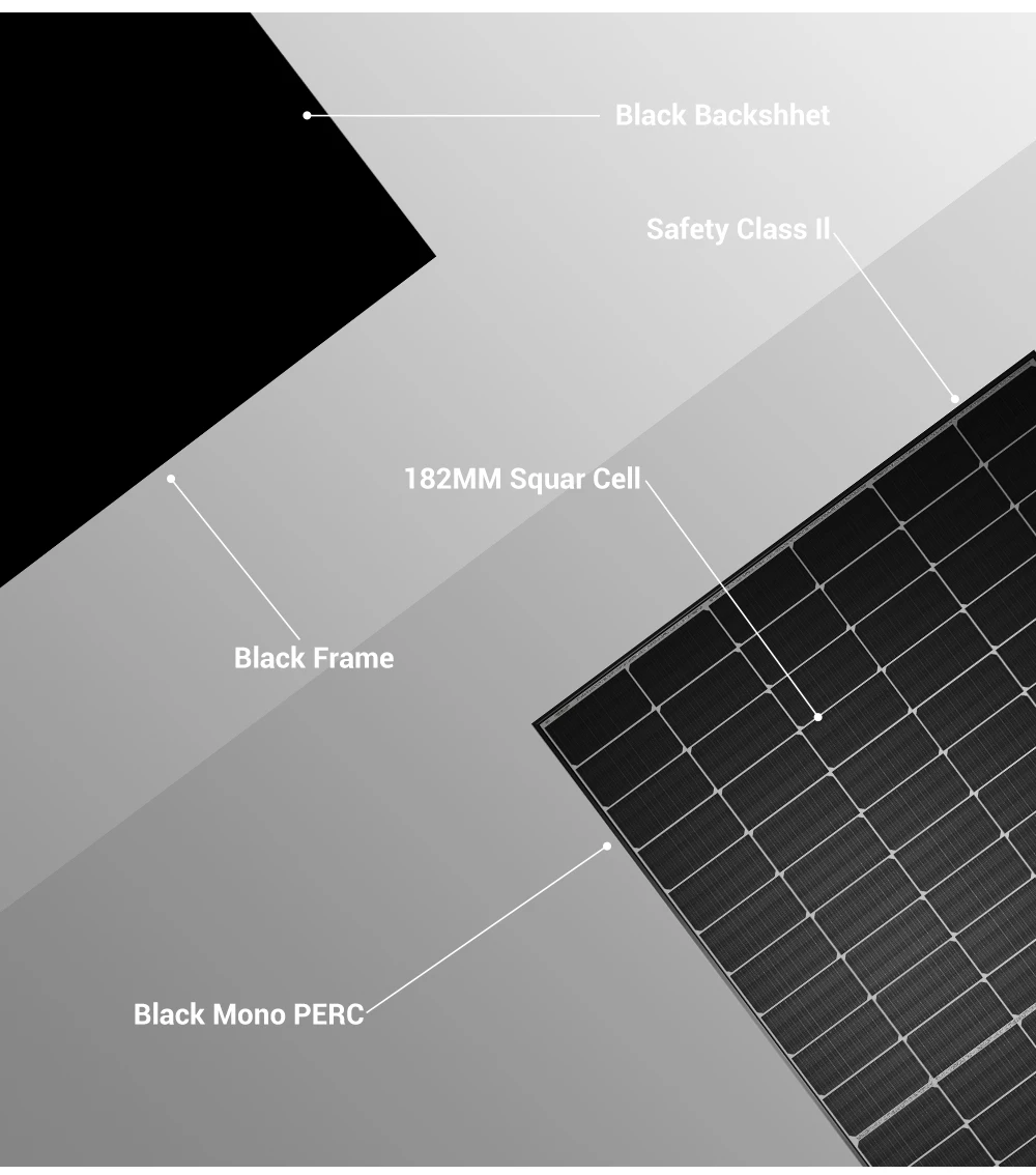 Solar Pv Bifacial Module 440w 445w 450w 455w 460w Half Cell Solar Panel For Home Power System 5944