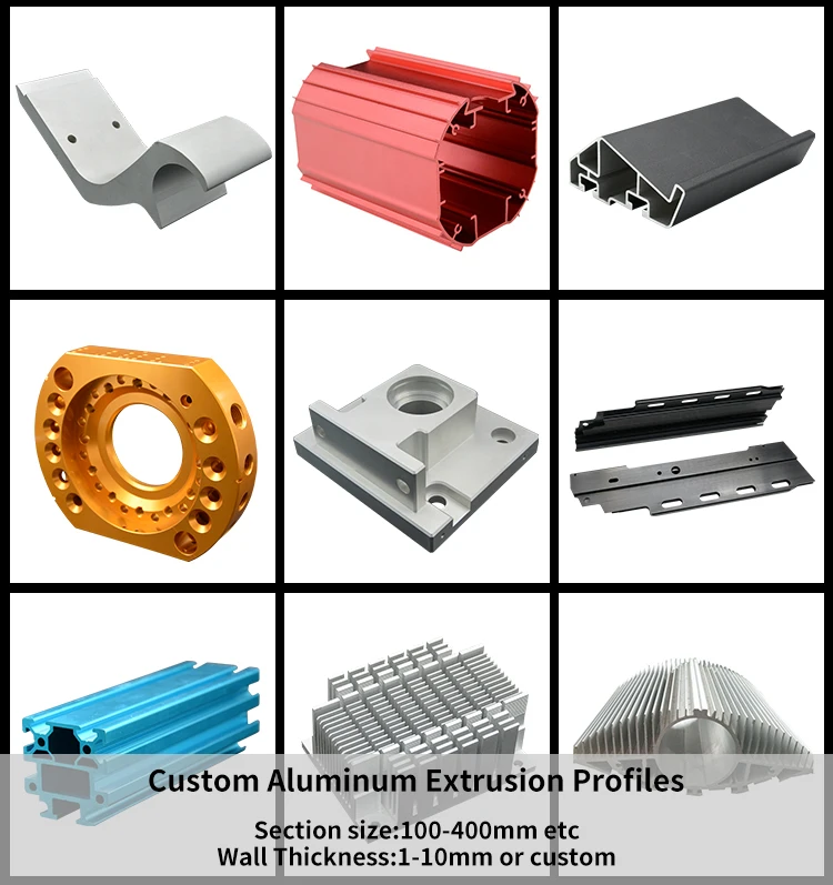 Custom 6061 Black Anodised Aluminum Extrusion Profiles Manufacturer