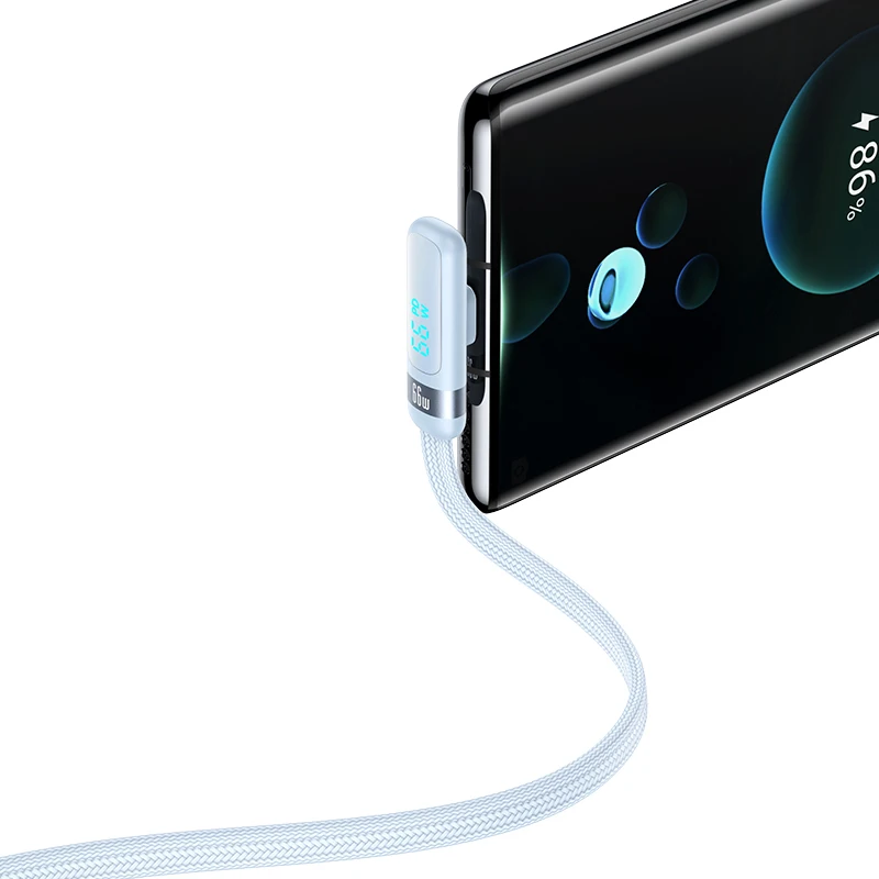 USAMS SJ651 Fast Charging 6A Type C Cable for Huawei Fast Charging Data Cable for iPhone