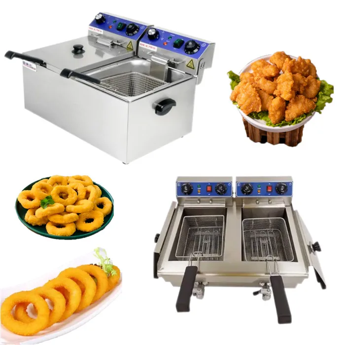 Migsa Bn-72 Freidora Gas 2 Tinas 6 Litros Freir Aceite Papas a la Francesa  Freidor Comida Pollo Restaurantes Freir Pollo Pescado Papas Snacks–  KitchenMax Store