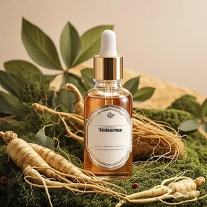 Hydrating Anti-Aging Whitening Vitamin Main Ingredient Organic Form Liquid OEM Customised Pure Plant Extracts Face Ginseng Serum