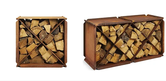 Boîte à bois de chauffage rustique Allumage Panier à bois de chauffage  Porte-bois de chauffage vintage Boîte personnalisée Panier de cheminée Bois  de chauffage Stockage de bois Jute -  France