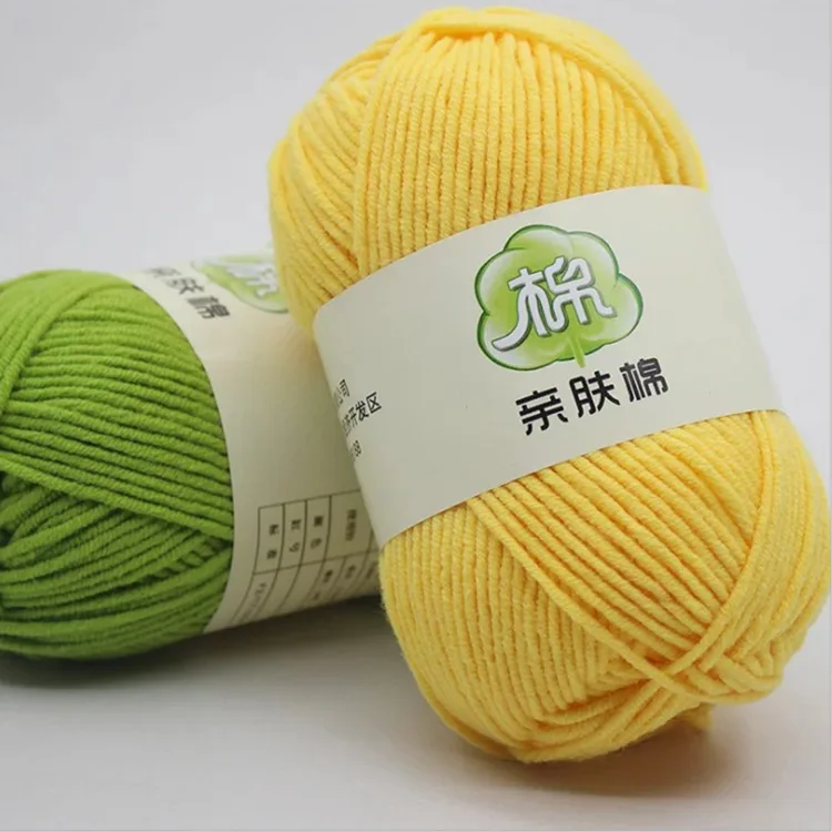 Eco-friendly Crochet Yarn Baby Milk Cotton Cloth Knitting Yarn Crochet ...