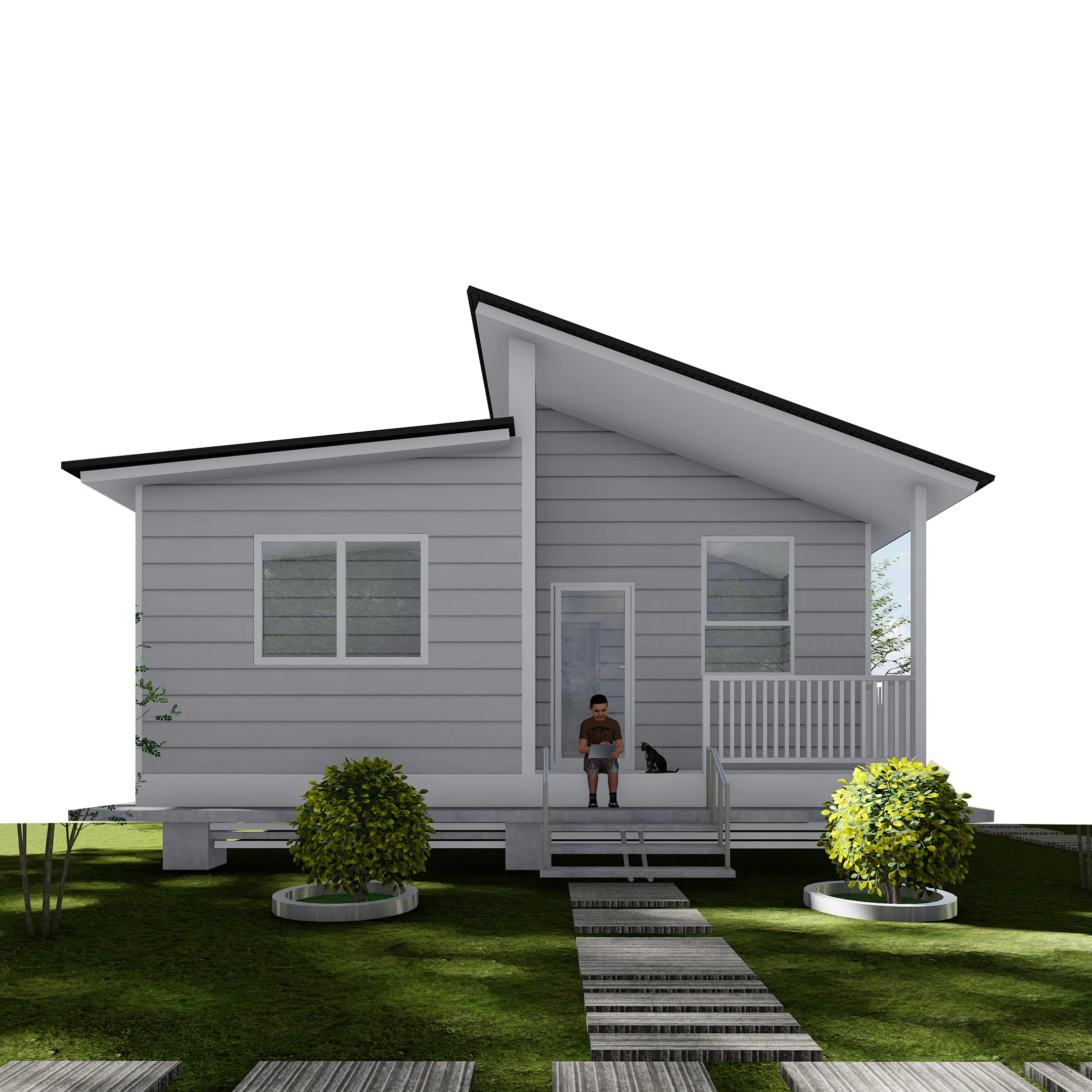 Prefab House 3 Bedroom Resort Framecad Steel Structure Villa House ...