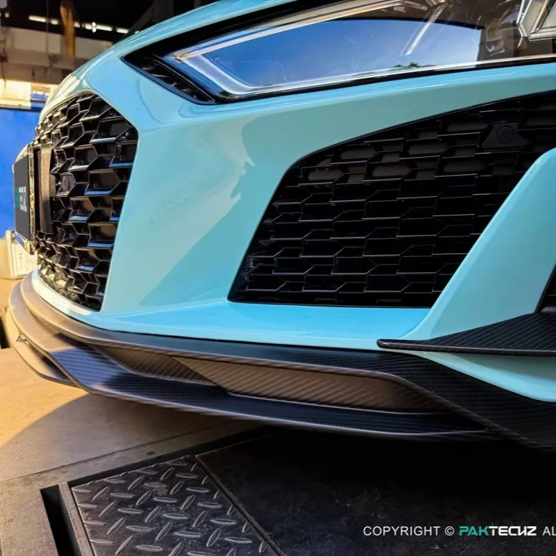 Lábio Frontal Pequeno Surround Difusor Frontal Body Kit para Audi R8 foto 5