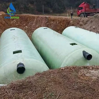 DMS Fiberglass Septic Tank Materials Used Septic Tank for Sewage Treatment