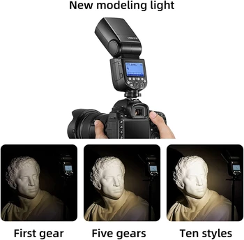 Godox V860III-S TTL High-Speed Sync 1/8000s Camera Flash Speedlite, 2.4G GN60 Li-ion Battery Speedlight with 10 Level Dimmable detail image