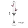 Verre à champagne rayé