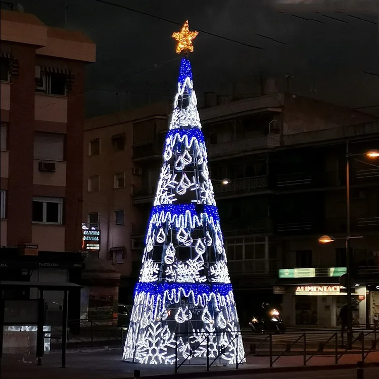 LED Lighting Purple Christmas Tree With butterfly Ornaments for Mall Square Theme Park
