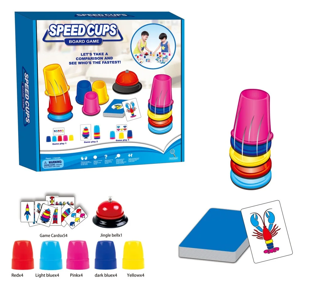 New Design Speed Playing The Cup Game Family Game Set Play Card Game - Buy  Play Card Game,Card Game,Stack Cup Game Product on Alibaba.com