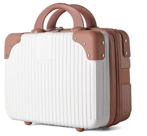 14 Inch Mini Hard Shell Cosmetic Case Luggage Travel Portable Carrying Makeup Storage Box Luggage Bag