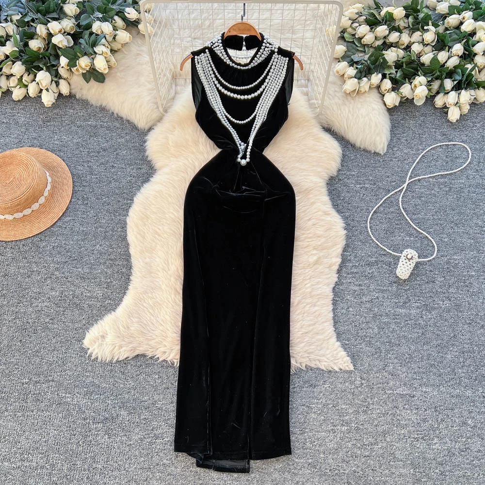 velvet maxi dress casual Amazon.com: Kwoki Women's Long Sleeve Velvet Maxi Dress Solid Color Crew Neck High Waist Flowy A-line Cocktail Dresses with Belt KF1244 Black XS : Clothing, Shoes & Jewelry