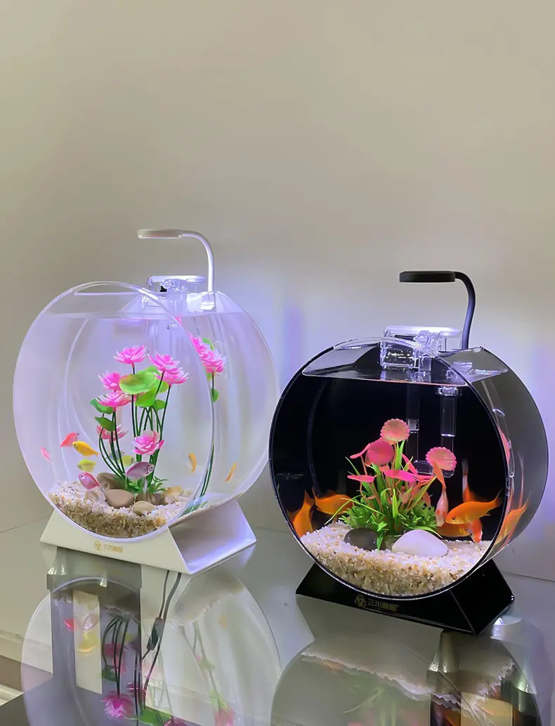 fish pot accessories Koller Products 1-Gallon Plastic Oval Bowl, Temporary Fish Tank for Betta Guppy Tetra Zebrafish Shrimp, Fry, Isolation, Fish Breeding, Classroom Education and Decoration : Pet Supplies not easy to deform Aquarium Accessories Multi-size Creative Home