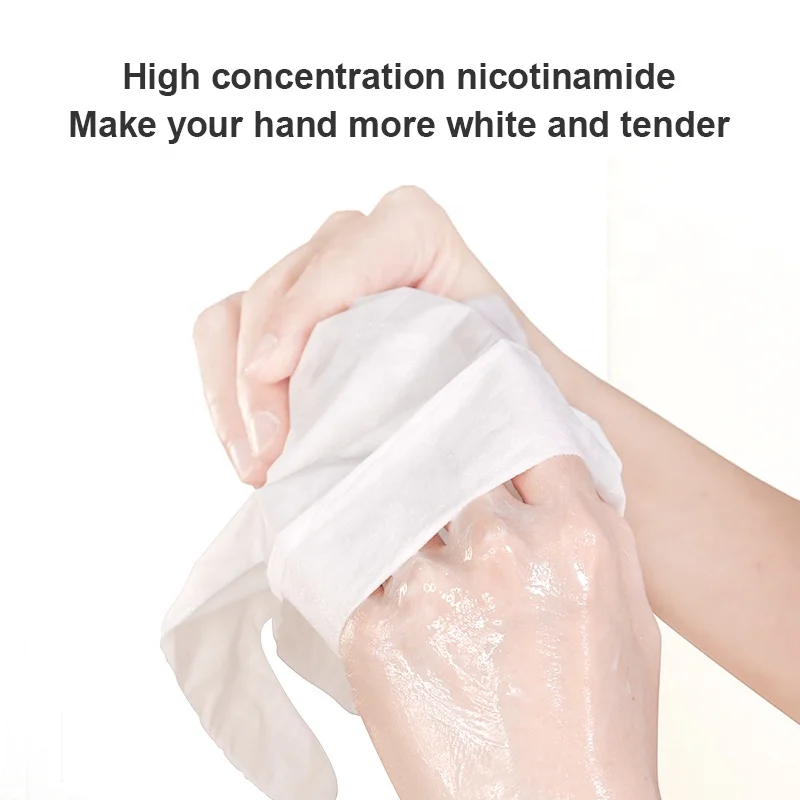 Частная торговая марка уход за кожей рук восстанавливающая Отбеливающая увлажняющая маска для рук