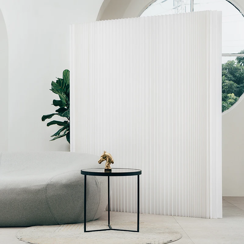 Accordion Kraft Paper Modular Room  Divider Honeycomb Space Partition Cardboard Folding Paper Wall