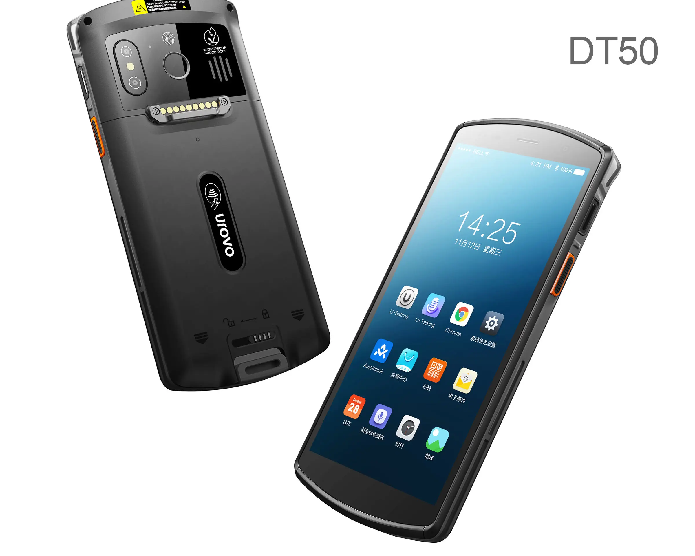 Urovo DT50 Data Collector Terminal Pda Barcode Scanner 4G GPS NFC RFID Handheld Pda Android 9 Rugged Industrial Pdas