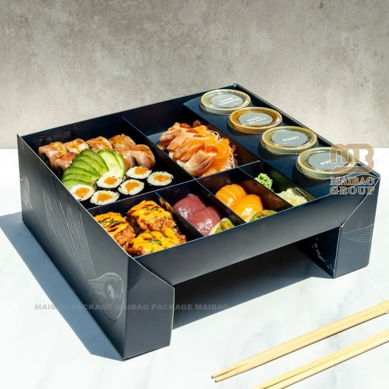 Eco-friendly Kraft Paper Bento Boxes for Food Packaging