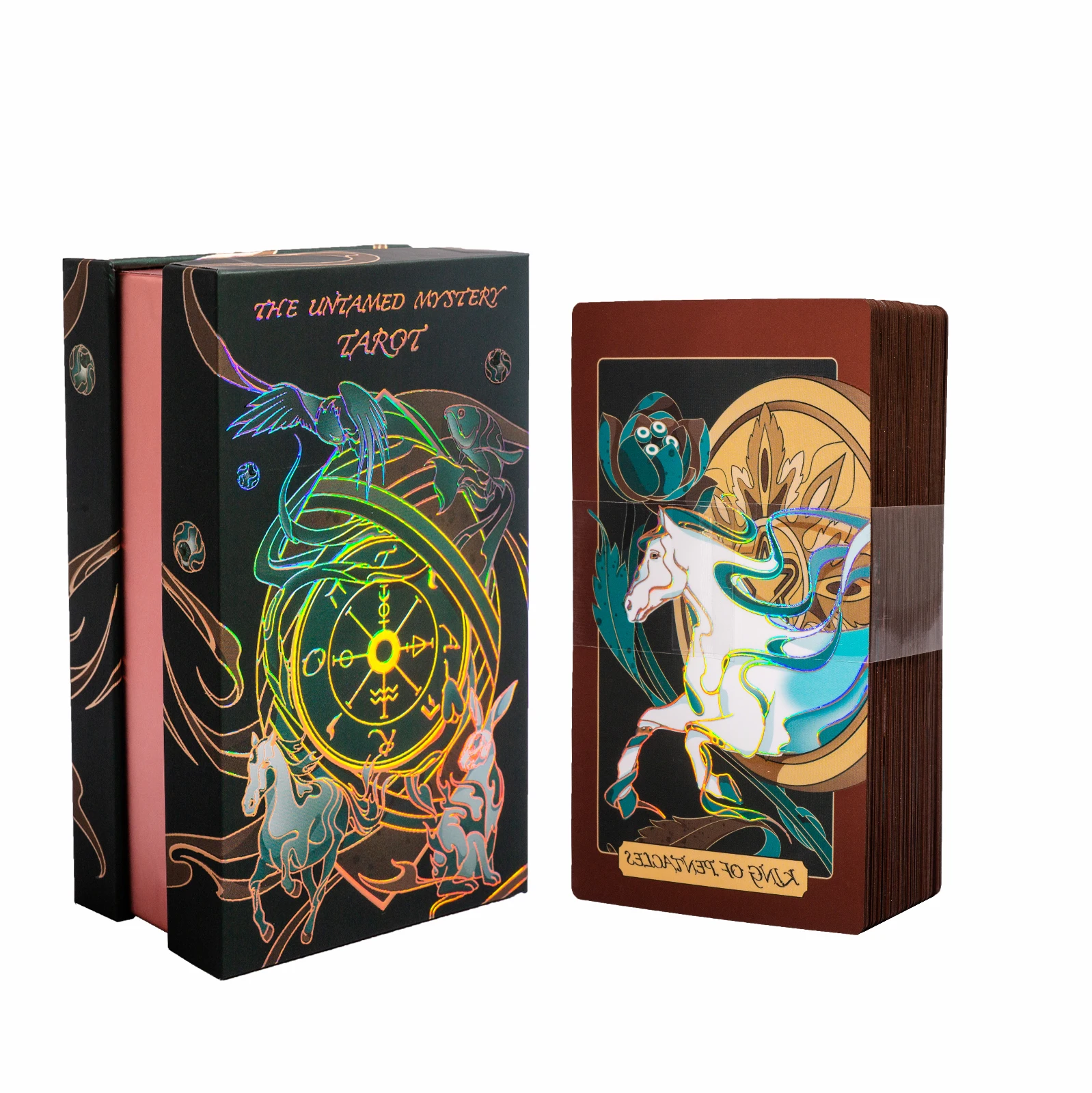 The Untamed Mystery Tarot Deck - Small Wholesale Holographic Deck
