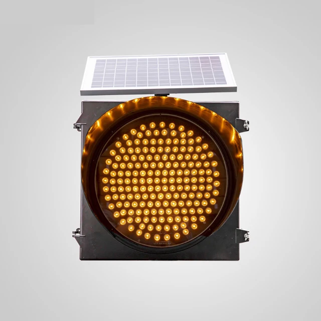 СВЕТОДИОДНЫЙ дорожный сигнальный желтый мигающий светофор, 300 мм солнечный желтый мигающий свет