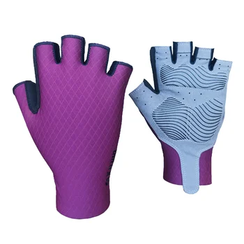 Custom anti slip shock-absorbing elastic breathable summer half finger cycling sports gloves