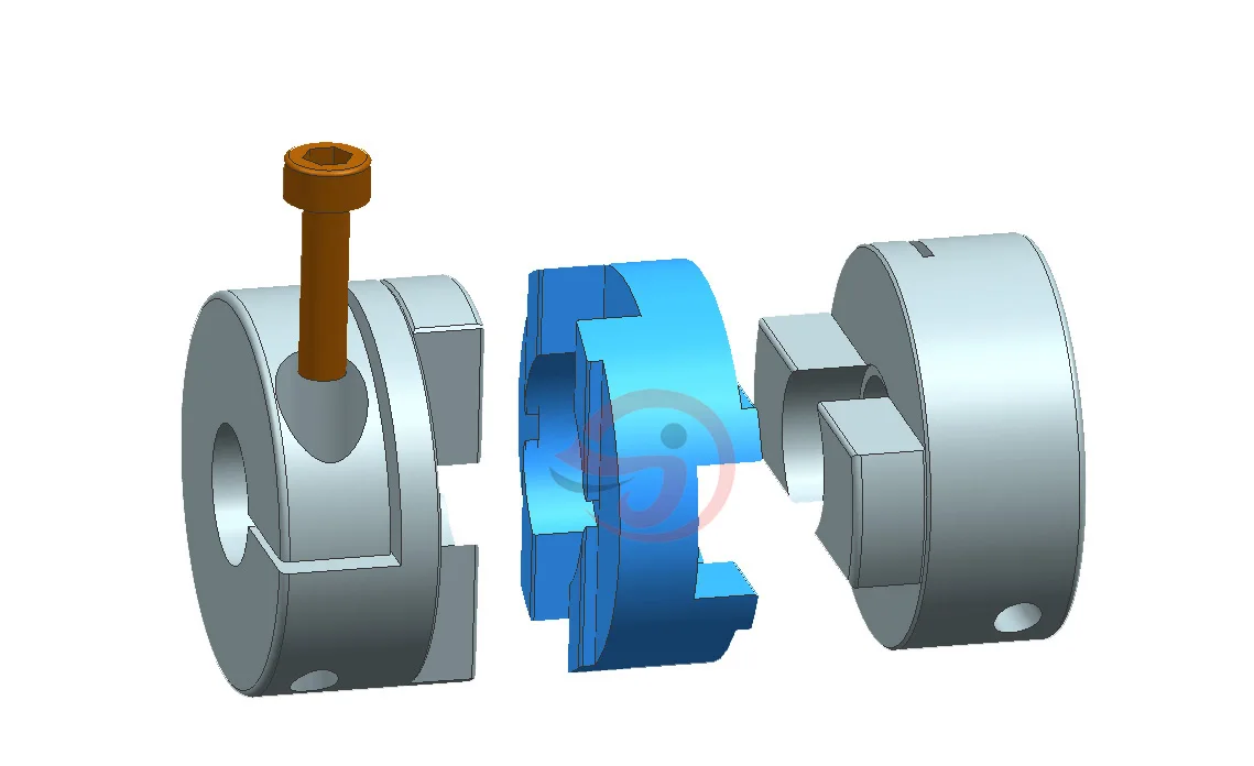 Spider Flexible Spline Shaft Coupling Plum Jaw Coupling Servo Shaft