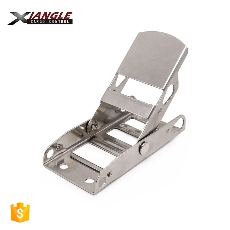 New sales 50mm 304 stainless steel Overcenter Buckle Cargo Lashing Strap Buckle cargo transport strap buckles