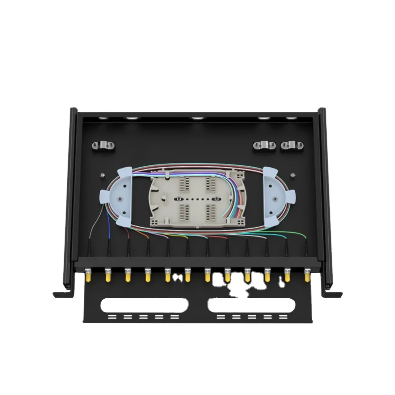 OEM SC LC FC / UPC/APC 24/144 Ports 24/48/96 Cores Rack Mount Fiber Optic Patch Panel ODF