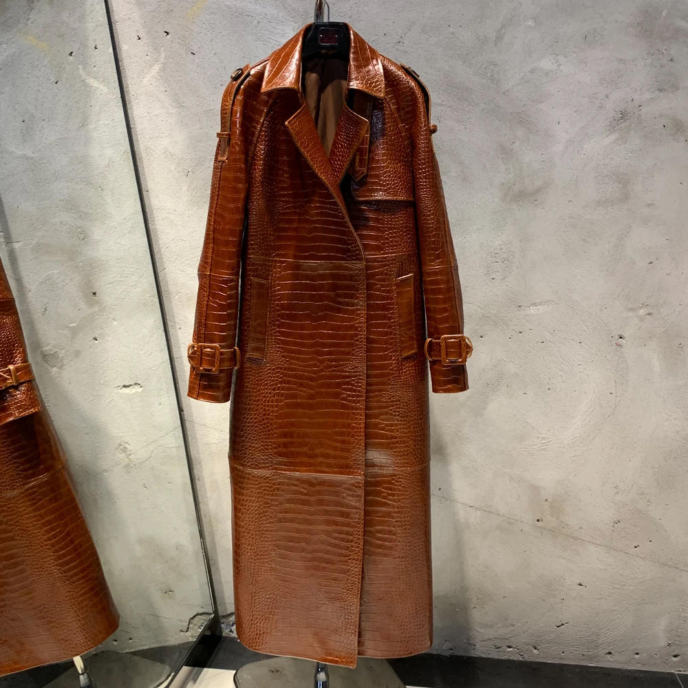 ジャケット・アウター Crocodile trench coat ジャケット・アウター Crocodile trench coat MEN'S FAUX