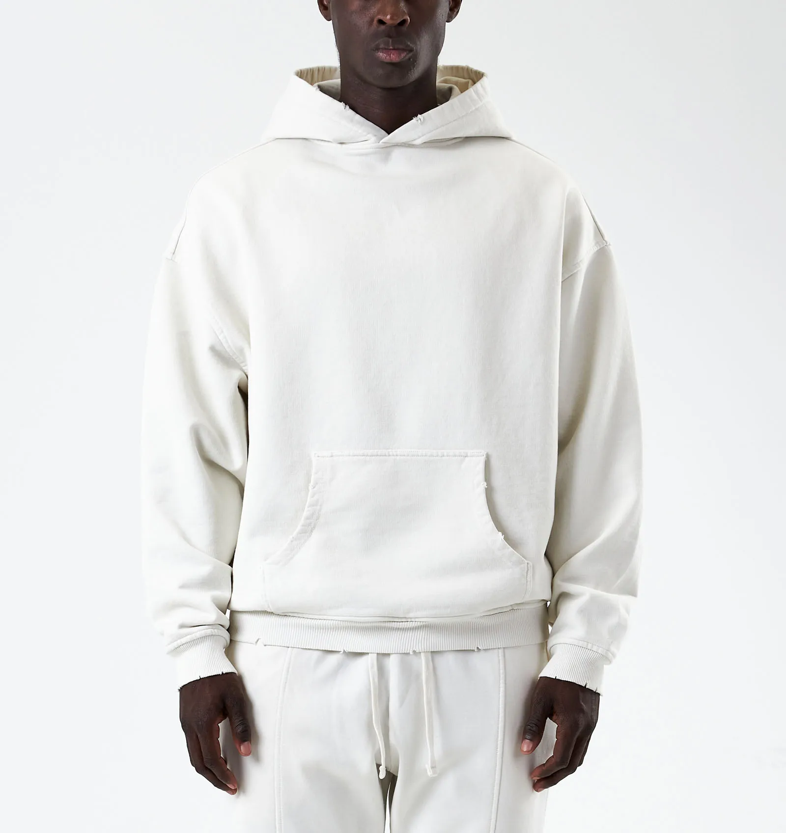 Premium Drop Shoulder 480 Gsm Heavyweight Cotton Hoodies Mens Pullover Bulk  Oversized Hoodie Men Thick Fleece Hoodie - Main Image