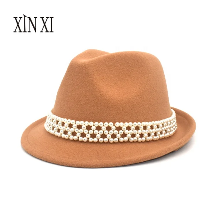 New Autumn Winter Wool Wide Brim Jazz 