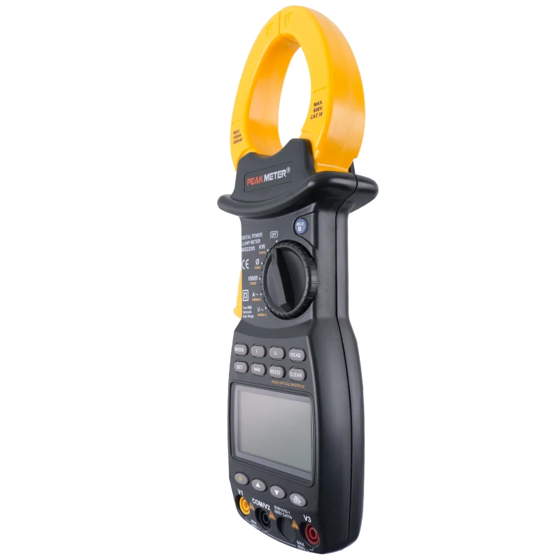 Digital Harmonic Power Clamp Meter  RS232C Connection Interface Watt Meter for Solar Panel test