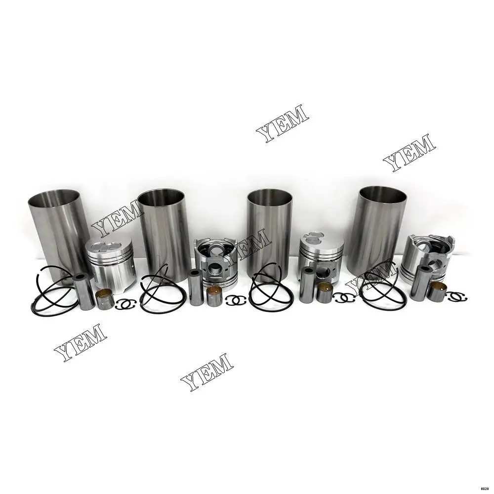 Engine Liner Kit With Cylinder Piston Ring Liner Fit for Yanmar 4D94E Engine Rebuild Kit Aftermarket Parts