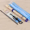 8 foro blu con il sacchetto del PVC