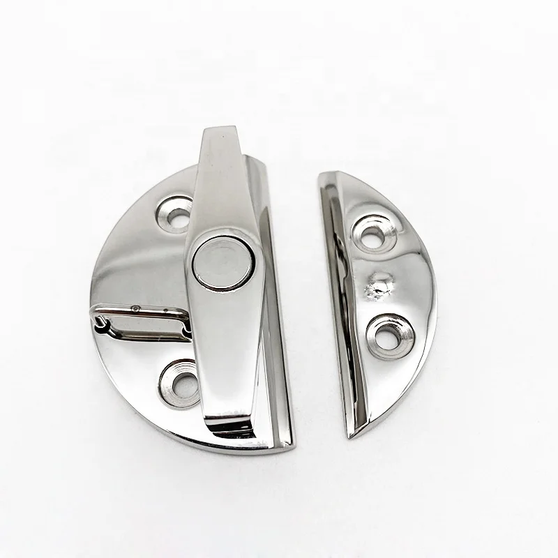 thumbnail interactive-video image 1 of Marine Boat Door Catch Latch - 316 Stainless Steel 55mm Twist Lock For Boats & Cabinets 1 of 9