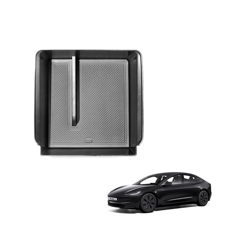 Tesla Model 3 uchun markaziy boshqaruv ombori qutisi ABS materialdan yasalgan qo'l tayanchi markaziy konsol tartibga soluvchi qutisi ichki aksessuar