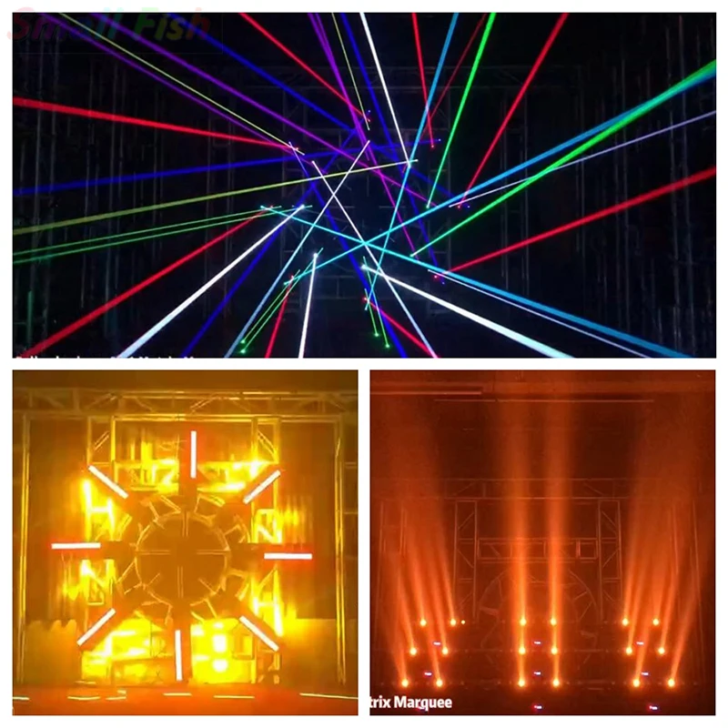 6 Heads Laser Beam Moving Head Beam Rgb 3in1 Strobe Light Led Disco