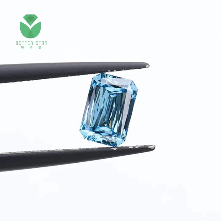 Lab Blue Diamond 0.52 Carat Lab Created Blue Diamond Blue Diamond