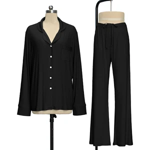 Comfort Women's Lounge Sleep Set Lenzing Modal Ladies Sleepwear Pajama Set Soft Stretch Pjs Loungewear