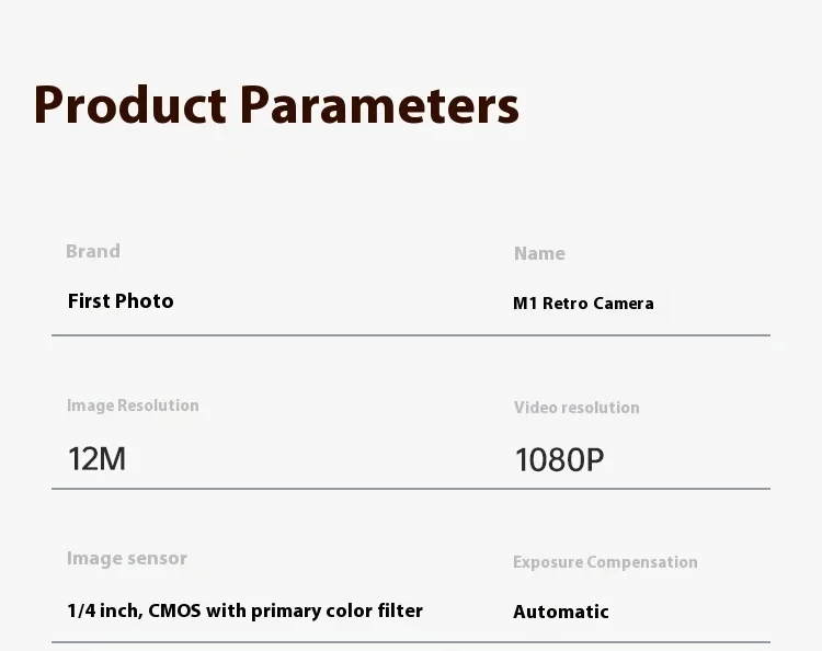 CHUZHAO M1 Digital Camera Shoot Cameras Dual Reflex Portable Small Camer Retro CCD High-definition Travel Mini Camera Customized