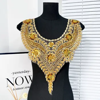 Nail bead sequin lace clothing patch accessories collar dress performance dress dress luxurious decoration