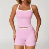 Pink top&shorts