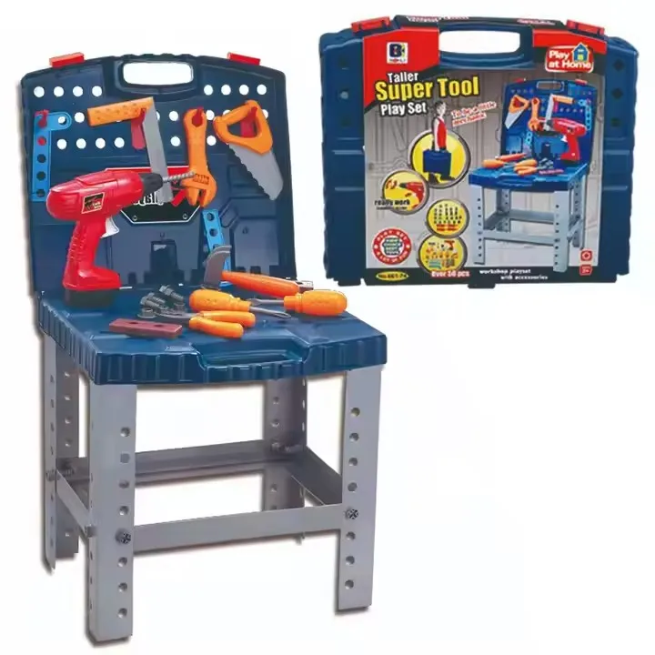 Juguetes de plástico para niños, taladro de electricista