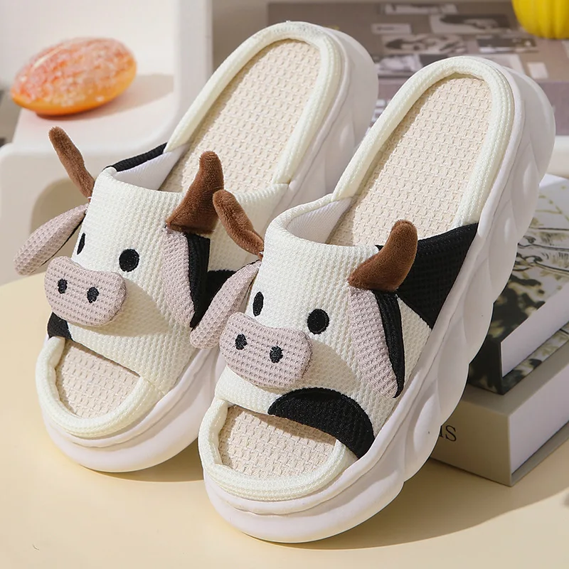 2024 Summer Fashion Ladies Slides for Slippers Cute Animal Design
