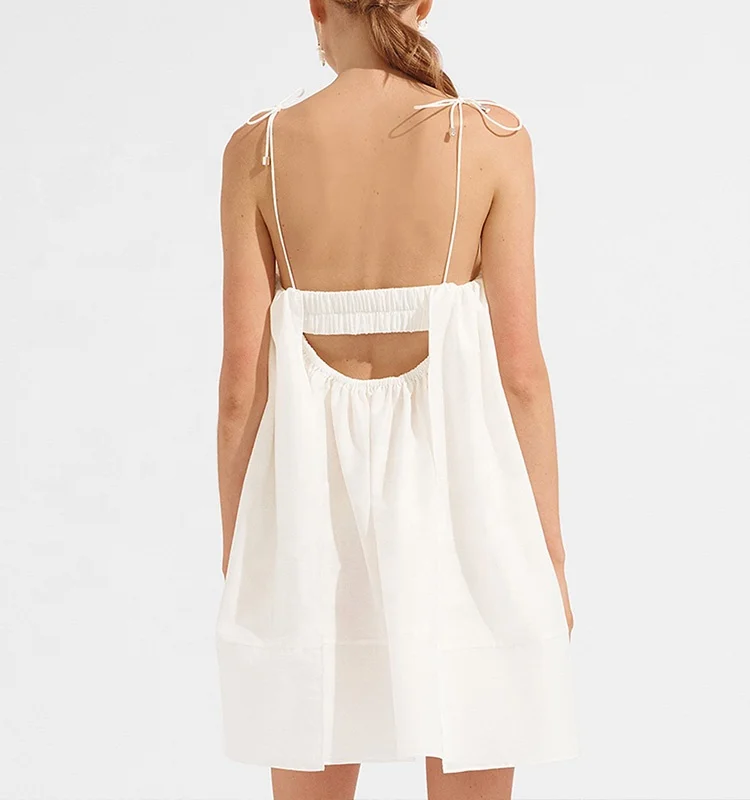 Newest Casual Dress Cotton Poplin Loose 
