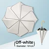 White - solid wood curved handle
