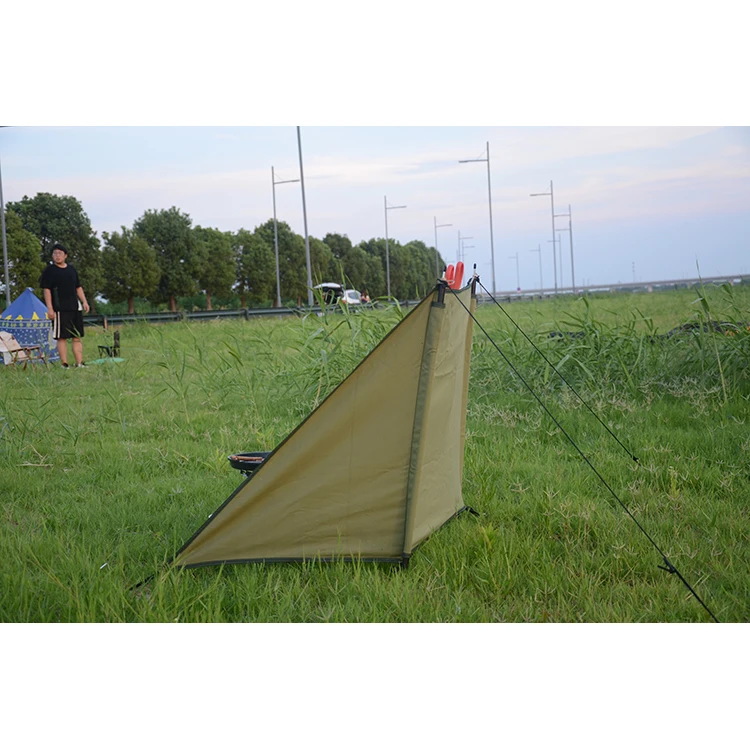 New Customized Rectangle Canvas Folding Lightweight Outdoor Beach Camping Windshield Windbreaker Windscreen for Picnic