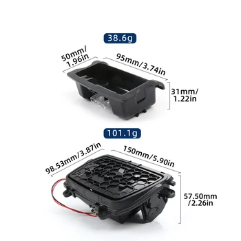 Auto Center Console Asbak Montage Doos Auto Accessoires Zwart Vervanging Fit voor B-MW 5 Serie F10 F11 F18 51169206347 (Ashtrays Box
