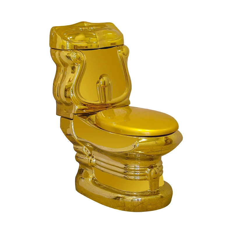 Golden Toilet UAE Dubai Plated Golden Color Gold Toilet Bowl WC GD