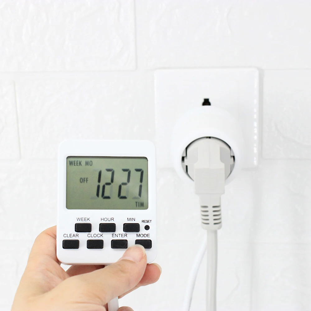 Digital Timer Extension Cord Switch Timing Socket with Programmable Setting of Time