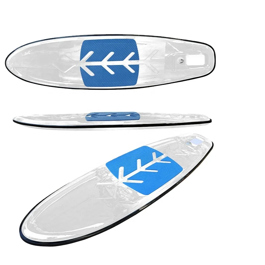 Lucidomes clear SUP Paddle Board Bottom Surfing Paddle PC Glass Bottom Crystal Transparent sup Board